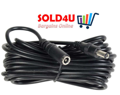 DC 40 Meter Extension Power Cable Male to Female 5.5mm / 2.1mm for CCTV, Router etc