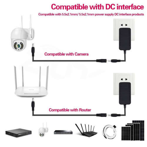 DC 40 Meter Extension Power Cable Male to Female 5.5mm / 2.1mm for CCTV, Router etc