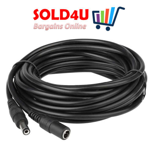 DC 40 Meter Extension Power Cable Male to Female 5.5mm / 2.1mm for CCTV, Router etc