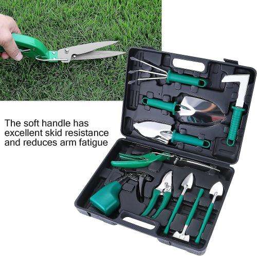 10 Piece Garden Tool Set Multifunctional Stainless Steel Garden Tool Gardening Set With Case