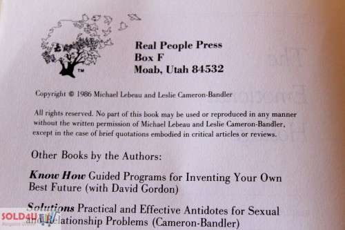 The Emotional Hostage Rescuing Your Emotional Life Book by Leslie Cameron-Bandler and Michael Lebeau