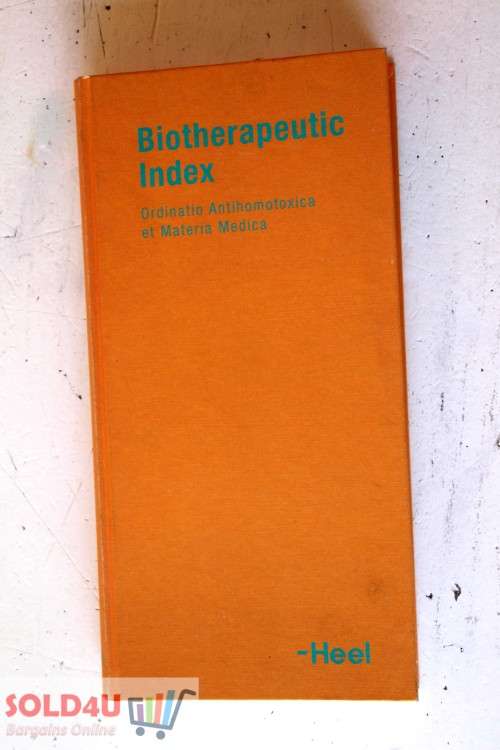 Biotherapeutic Index (Ordinatio Antihomotoxia et Materia Medica) Hardcover