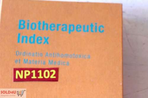 Biotherapeutic Index (Ordinatio Antihomotoxia et Materia Medica) Hardcover