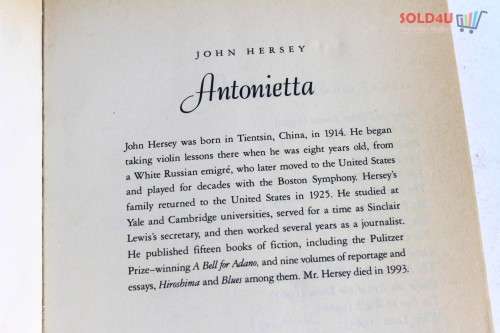 Antonietta Paperback by John Hersey