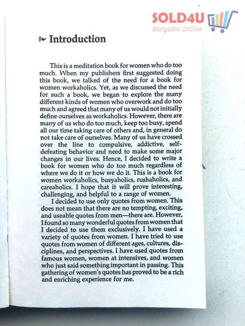 Meditations for Women Who Do Too Much by Anne Wilson Schaef