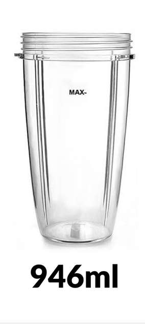 Replacement Nutribullet Cup - 946ml - with Flip Top To-Go Lid