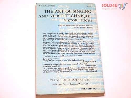 The Art of Singing and Voice Technique Mass Market by Viktor Fuchs