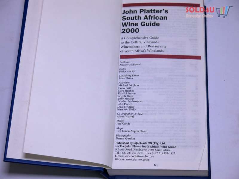 South African Wines: 2000 Hardcover by John Platter