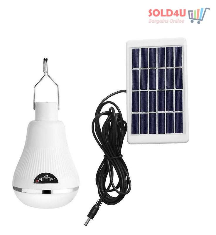 20 LED SOLAR Light Bulb with SOLAR Panel - Very handy for outdoors & Indoors