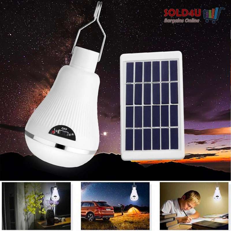 20 LED SOLAR Light Bulb with SOLAR Panel - Very handy for outdoors & Indoors