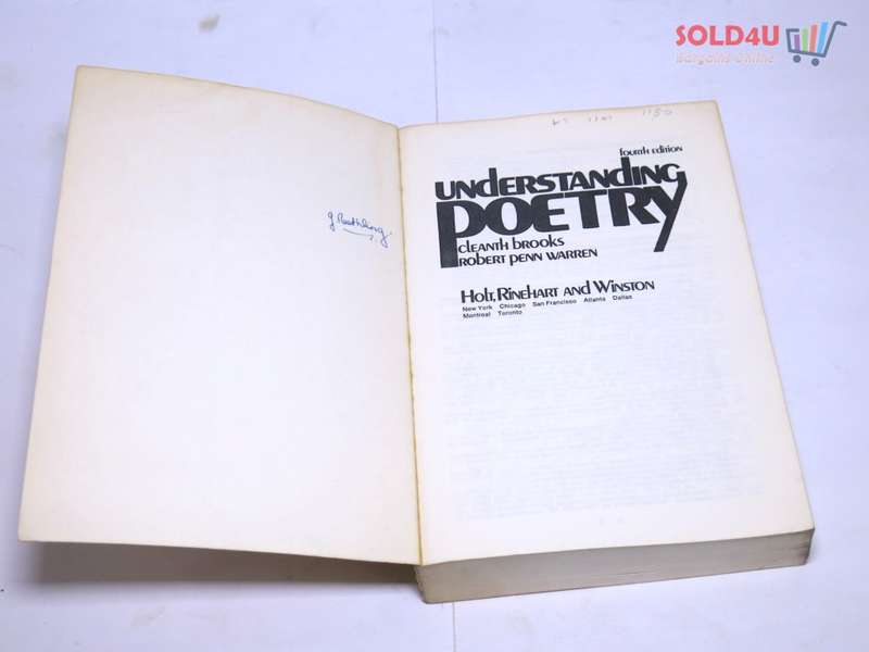Understanding Poetry 4th edition - Brooks and Warren