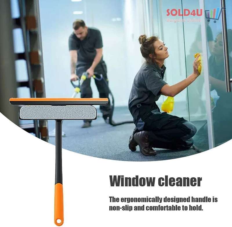 Window Squeegee 3 IN 1 Multi-Functional Spray Cleaning Window Cleaner and Dryer