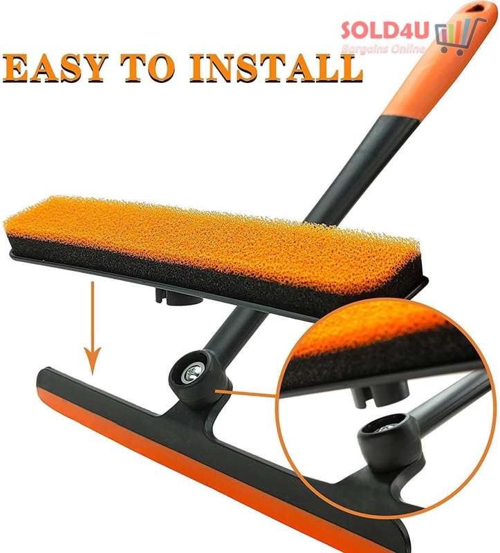 Window Squeegee 3 IN 1 Multi-Functional Spray Cleaning Window Cleaner and Dryer