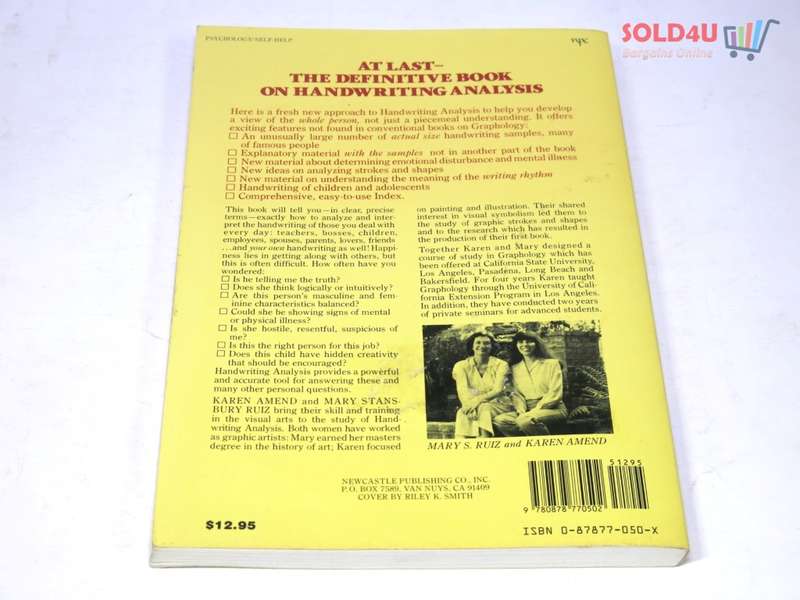 Handwriting Analysis: The Complete Basic Book by Karen Kristin Amend, Mary S. Ruiz