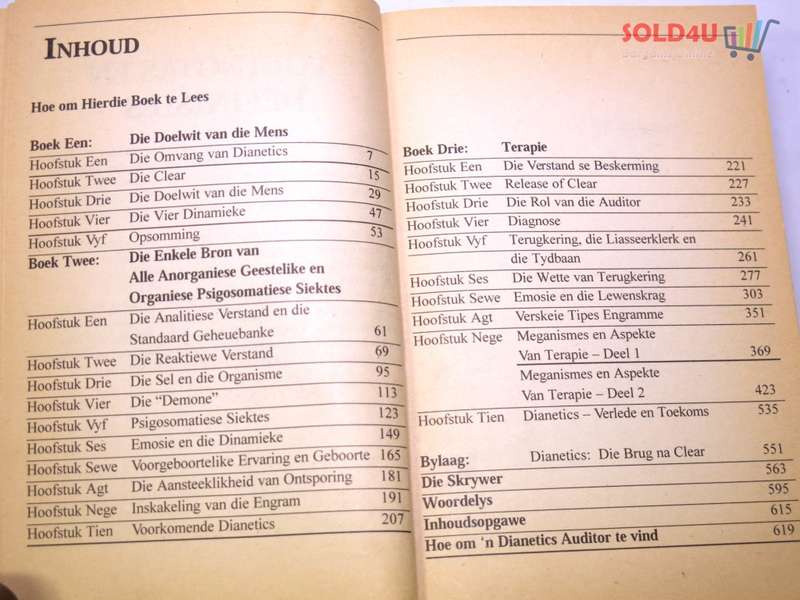 Dianetics: Die Moderne Wetenskap van Geestesgesondheid L. Ron Hubbard - Afrikaans BOOK