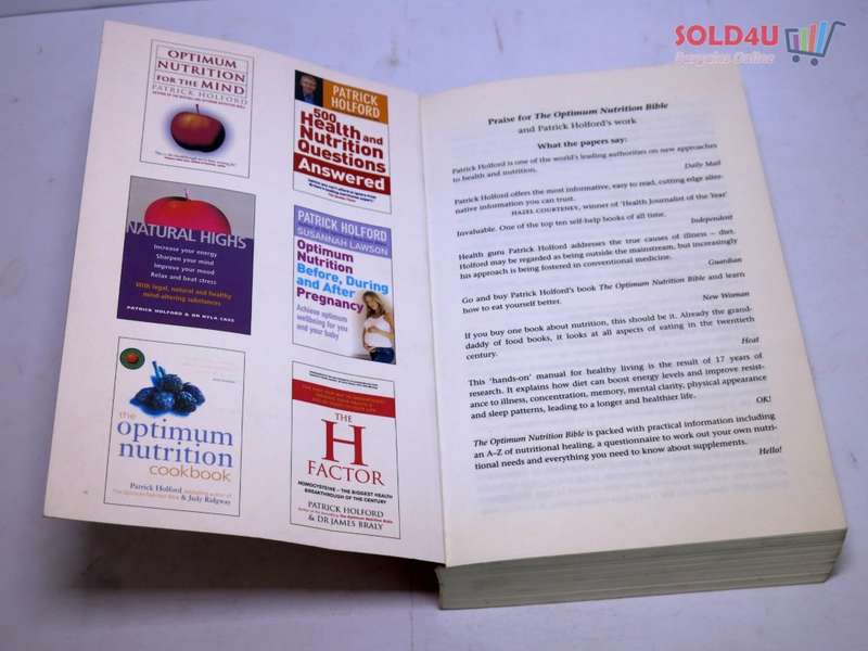 Patrick Holford`s New Optimum Nutrition Bible : The Book You Have to Read If You Care About