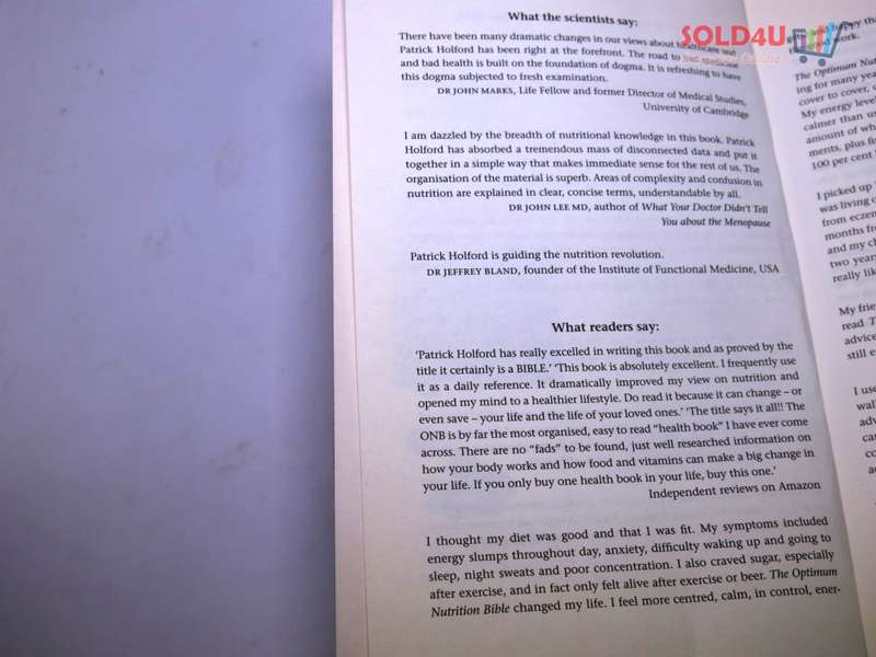 Patrick Holford`s New Optimum Nutrition Bible : The Book You Have to Read If You Care About