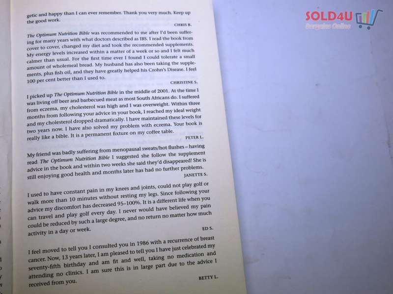 Patrick Holford`s New Optimum Nutrition Bible : The Book You Have to Read If You Care About