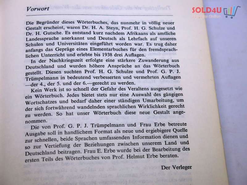 Afrikaans / Deutsch - Woordeboek / Worterbuch 1971
