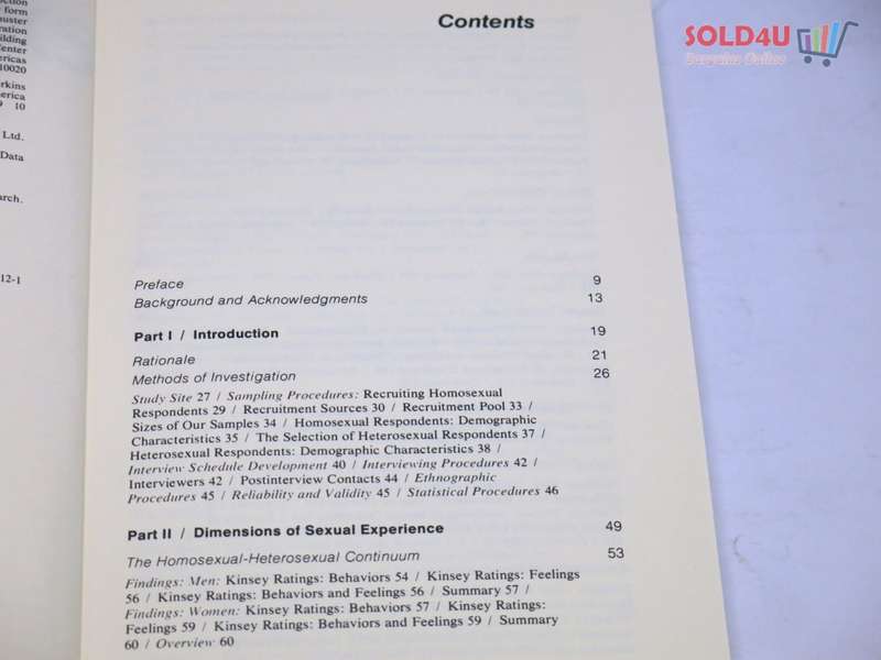 Homosexualities: A Study of Diversity Among Men & Women by Ph.D. Alan P. Bell