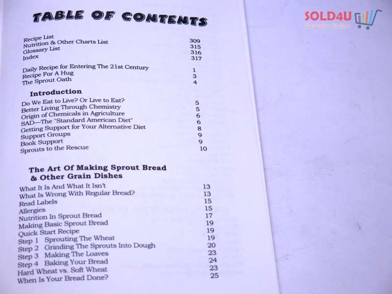 Sproutman`s Kitchen Garden Cookbook: 250 flourless, Dairyless, Low Temperature, Low Fat, Low Salt