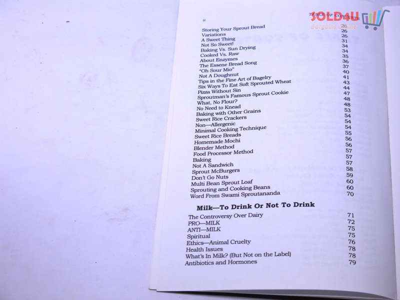 Sproutman`s Kitchen Garden Cookbook: 250 flourless, Dairyless, Low Temperature, Low Fat, Low Salt