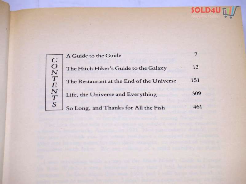 The Hitchhiker`s Guide to the Galaxy by Douglas Adams - A trilogy in Four Parts.