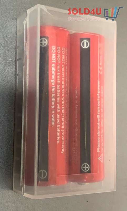 18650 Li-ion Rechargeable Battery 8800mAh 3.7V [ set of 2 in Plastic Box ]