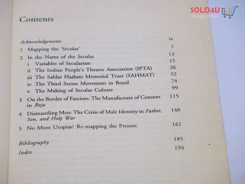 In the Name of the Secular: Contemporary Cultural Activism in India Book by Rustom Bharucha
