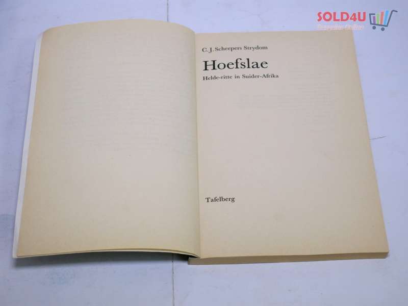 Hoefslae Afrikaans Book by C.J. Scheepers Strydom