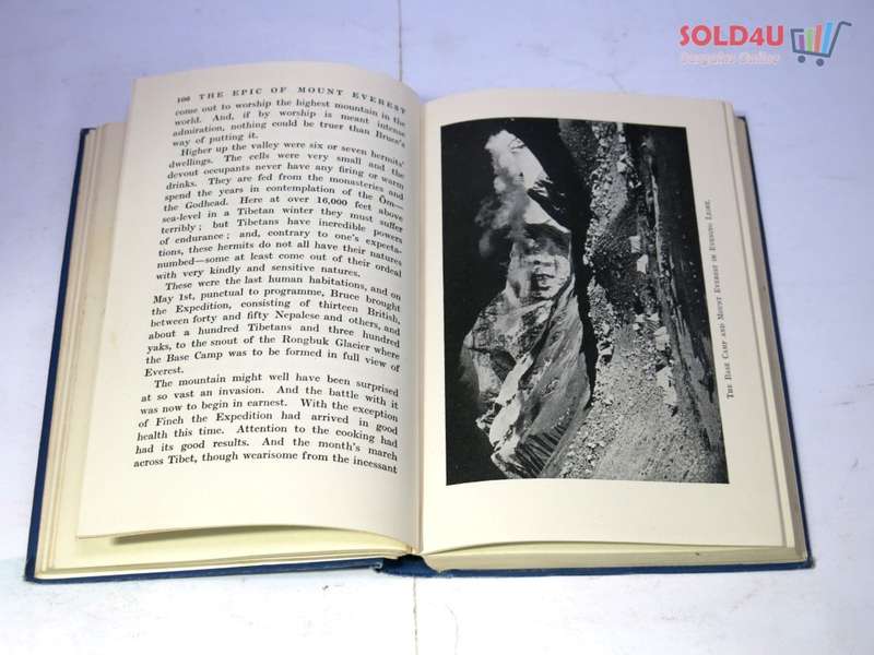 The Epic of Mount Everest Younghusband 1939 book school edition Book by Sir Francis Younghusband
