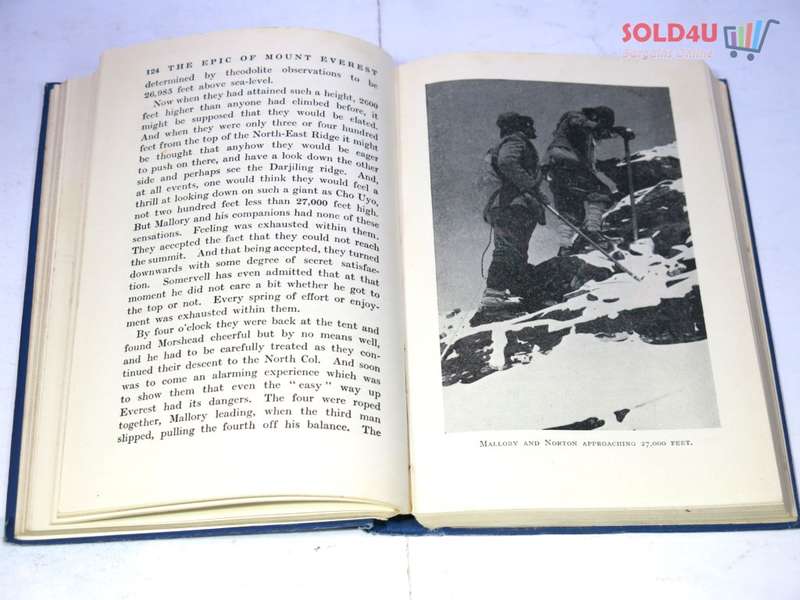 The Epic of Mount Everest Younghusband 1939 book school edition Book by Sir Francis Younghusband