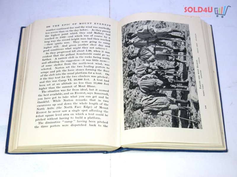 The Epic of Mount Everest Younghusband 1939 book school edition Book by Sir Francis Younghusband
