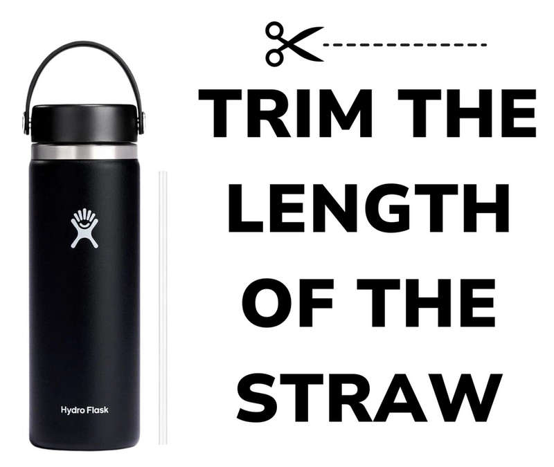 Hydro Flask Replacement Wide Mouth Straw Lid - Universal Compatibility [ Flask not included ]