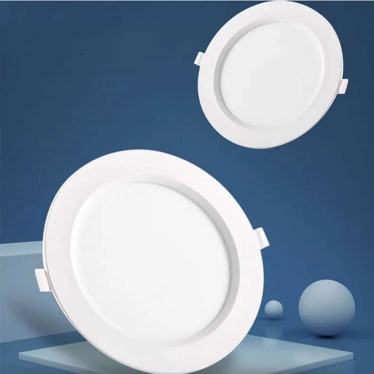 6W LED Round Panel Recessed Ceiling Lamp Down Light - with 220V LED Driver