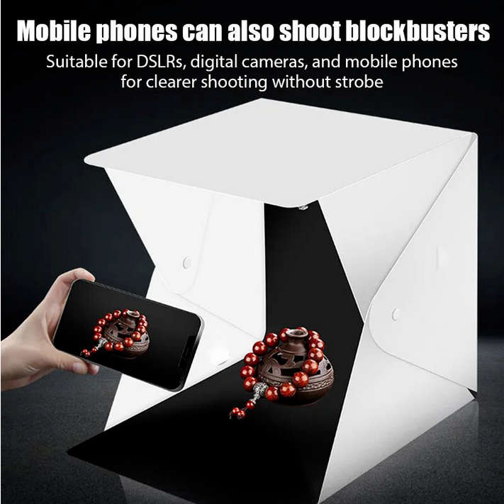 Light Box Mini folding Photographic Studio Set Portable with USB LED Lighting