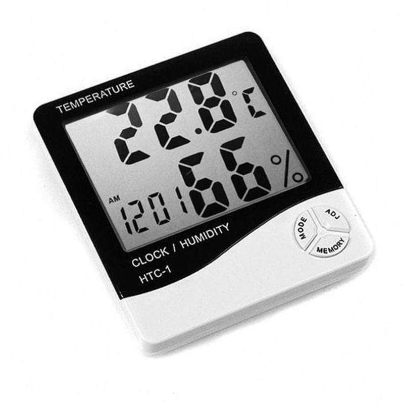 Temperature Humidity Meter And Clock - LED Time Temperature - Very handy