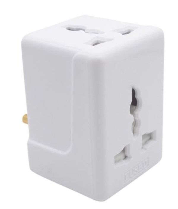 Universal Multi AC Adaptor - Universal 15A 3Way Travel Adapter - 3 Pin Plug