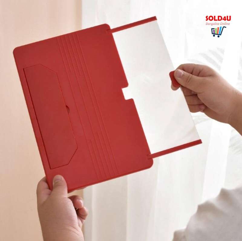 Pull-Out Mobile Phone Screen Magnifier 3D Desktop Stand