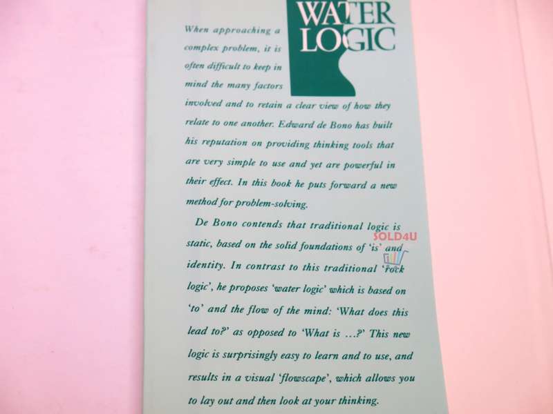 Edward de Bono`s Water Logic