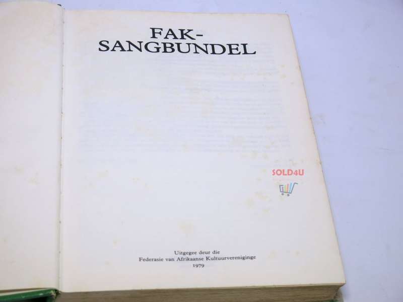 FAK-Sangbundel [ SONG MUSIC NOTES COLLECTION ]