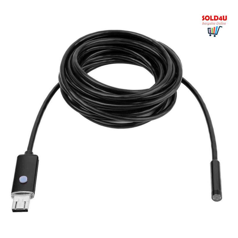 2 In 1 Waterproof 5m Micro USB Endoscope Tool for inspecting hard-to-reach areas [Android & Windows]