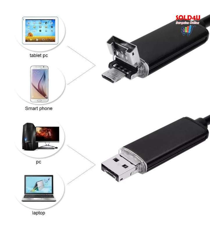 2 In 1 Waterproof 5m Micro USB Endoscope Tool for inspecting hard-to-reach areas [Android & Windows]