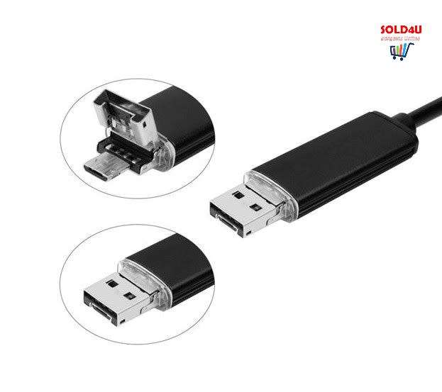 2 In 1 Waterproof 5m Micro USB Endoscope Tool for inspecting hard-to-reach areas [Android & Windows]