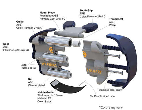 Shaving Template - My Perfect Goatee, Men`s Goatee Shaving Template by GoateeSaver