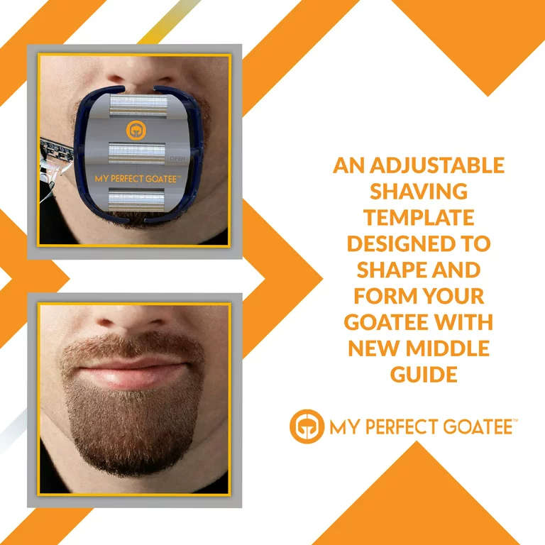 Shaving Template - My Perfect Goatee, Men`s Goatee Shaving Template by GoateeSaver