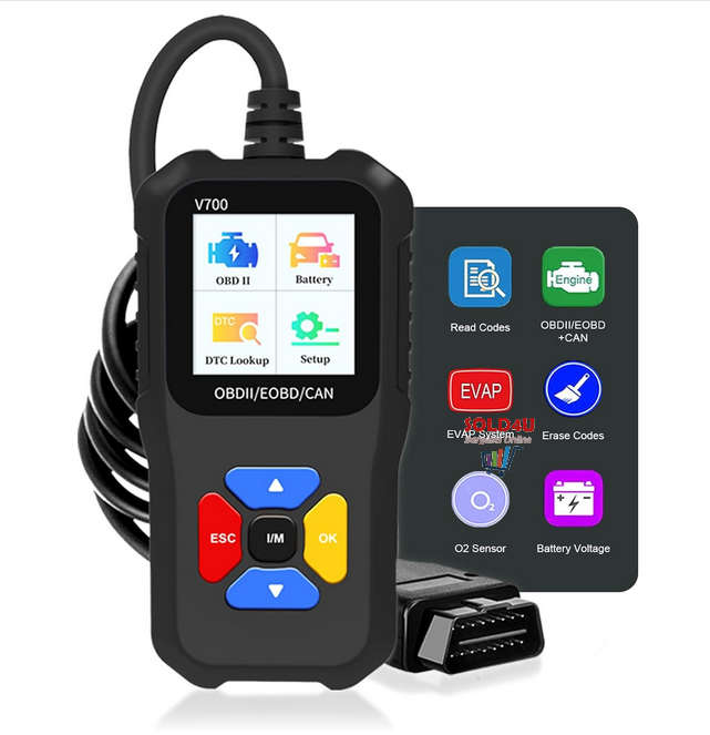 V700 1.8 inch Color Car Fault Detector Code Reader OBD2 Scanner Diagnostic Tool Car Several Models