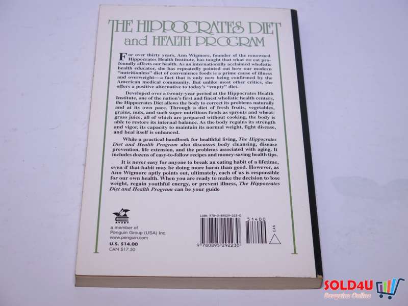 The Hippocrates Diet and Health Program: A Natural Diet and Health Program By Ann Wigmore