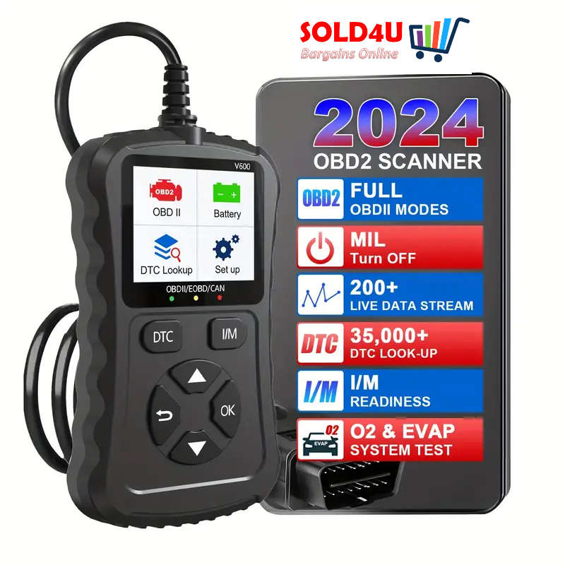 V600 1.8 inch Color Car Fault Detector Code Reader OBD2 Scanner Diagnostic Tool Car Several Models