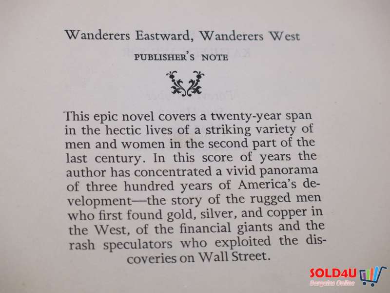 Wanderers Eastward, Wanderers West By Kathleen Winsor - 1965